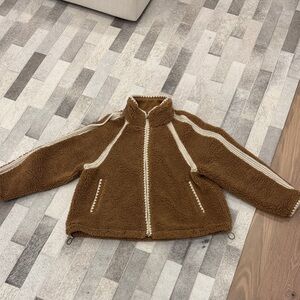 UGG Brown and Cream Teddy Puffer Jacket